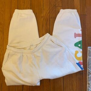 Madhappy white sweatpants